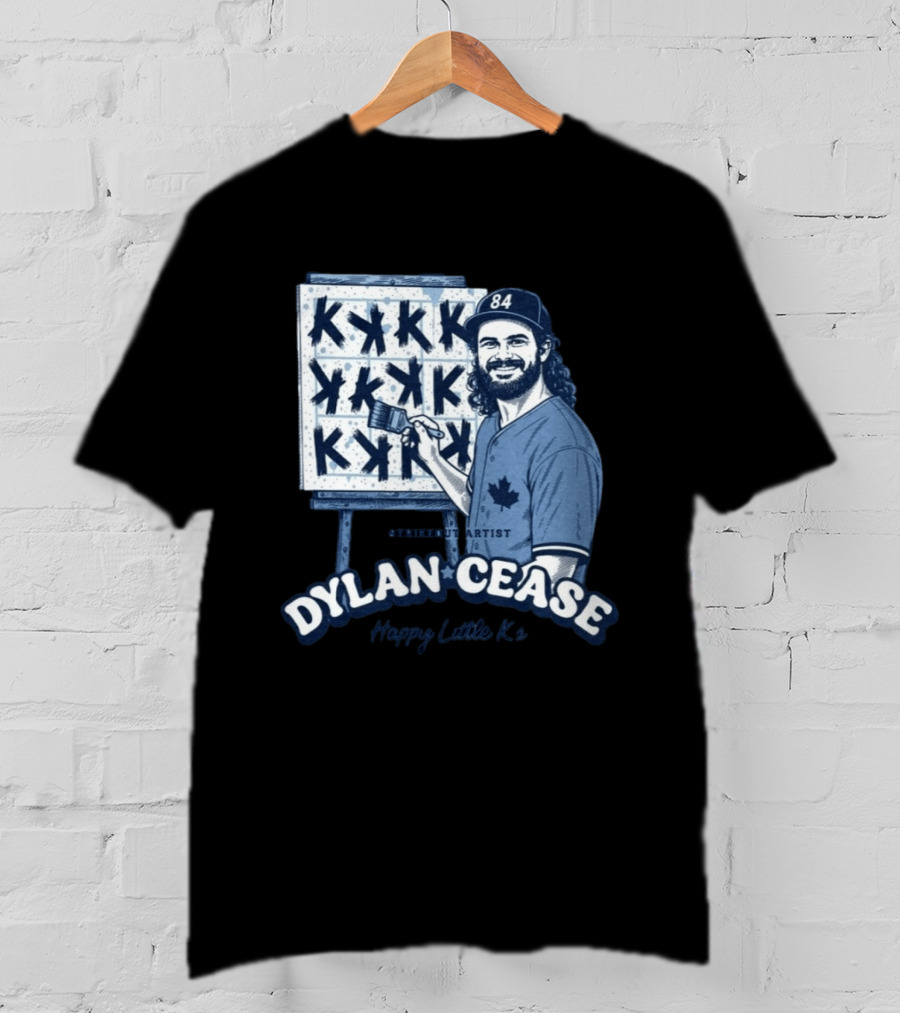 Dylan Cease Blue Jays Strikeout Artist Happy Little K's 84 Cap Maple Leaf T-Shirt