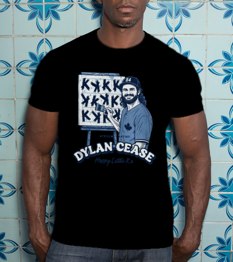 Dylan Cease Blue Jays Strikeout Artist Happy Little K's 84 Cap Maple Leaf T-Shirt
