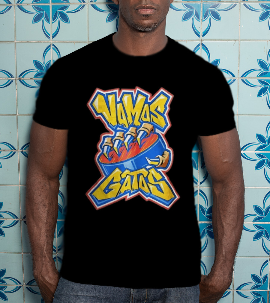 Florida Panthers Vamos Gatos Claw Puck Graffiti T-Shirt