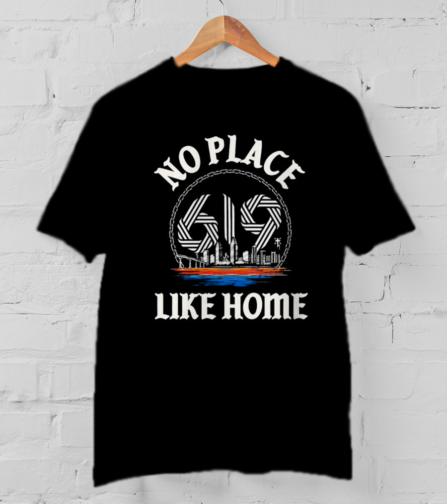 No Place Like Home 619 San Diego Skyline T-Shirt