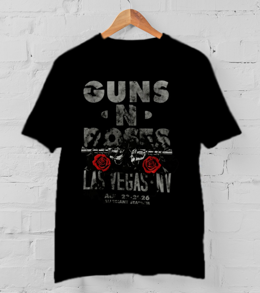 Guns N' Roses Las Vegas Allegiant Stadium August 22 24 2026 T-Shirt