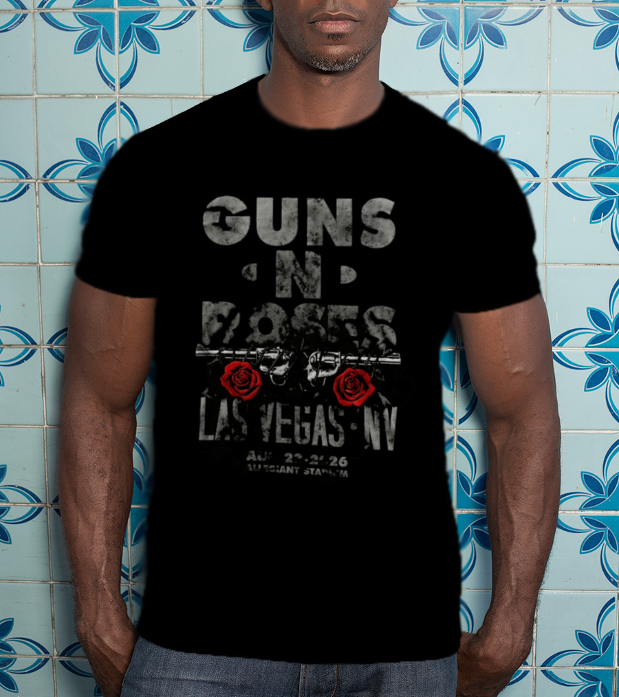 Guns N' Roses Las Vegas Allegiant Stadium August 22 24 2026 T-Shirt
