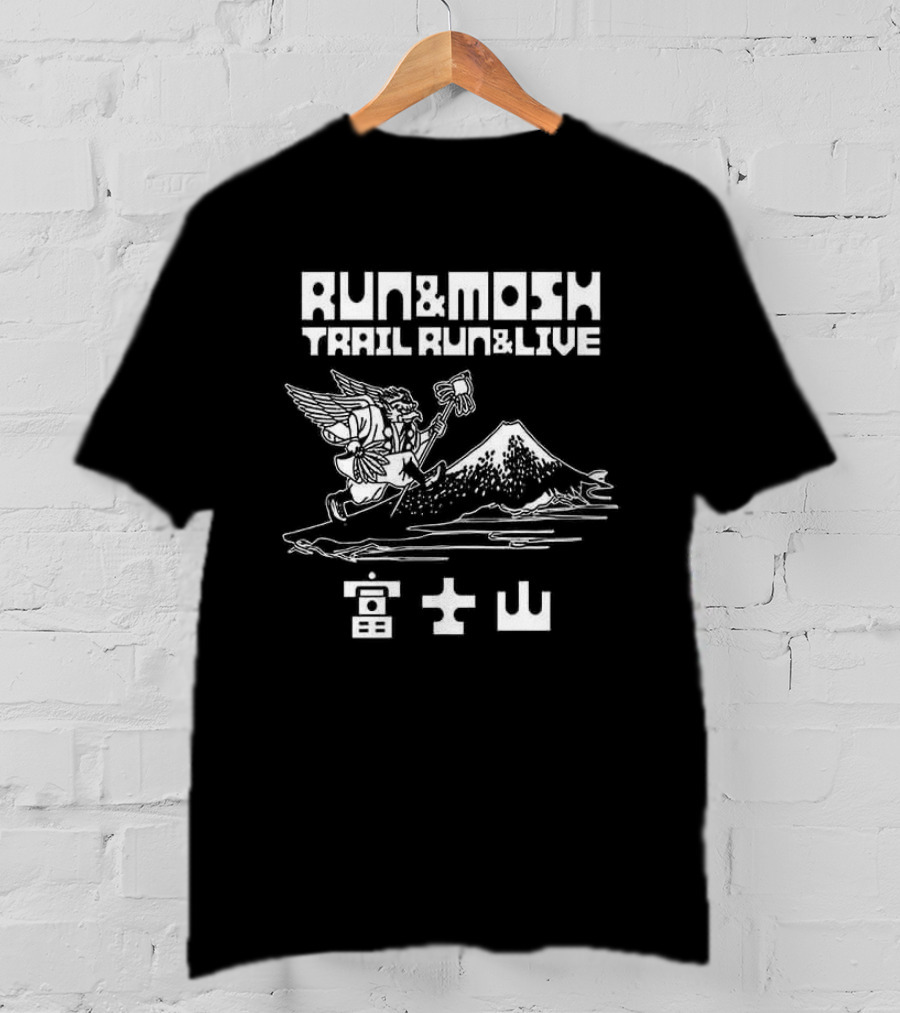 Run And Mosh Trail Run And Live Angel Mountain T-Shirt