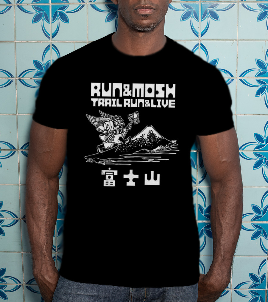 Run And Mosh Trail Run And Live Angel Mountain T-Shirt