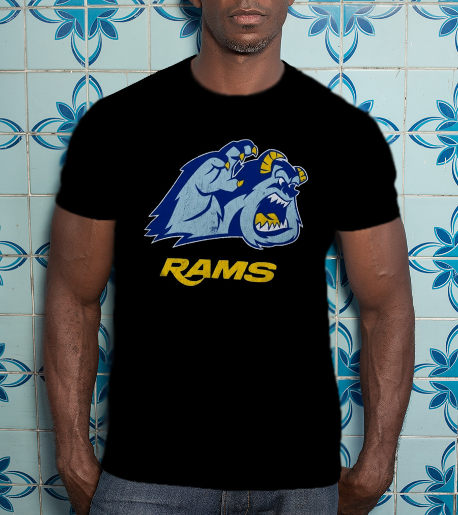 Los Angeles Rams Sulley Monster Football Fan Merchandise T-Shirt