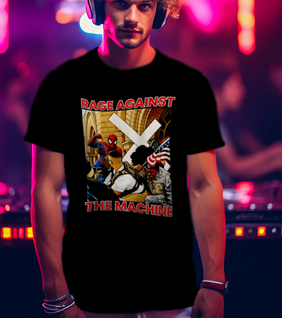 Rage Against The Machine Spider Man Fight Scene T-Shirt