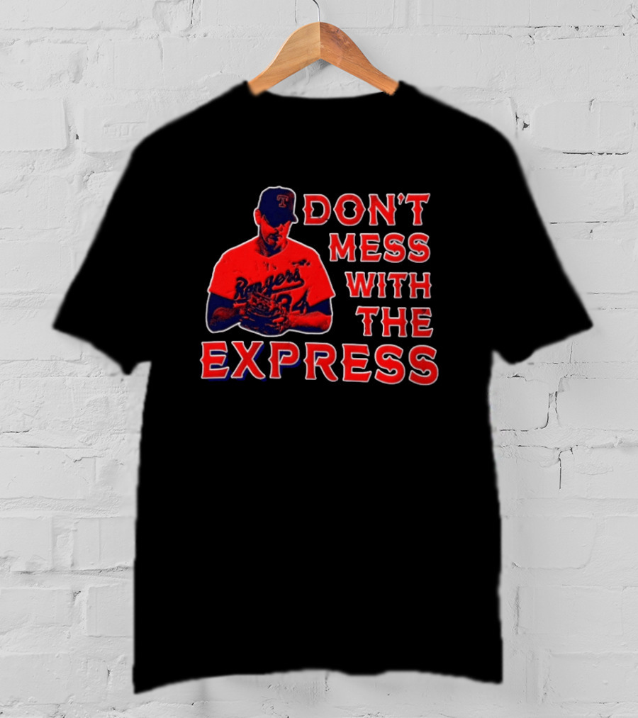 Nolan Ryan Texas Rangers Don't Mess With The Express Baseball Legend T-Shirt