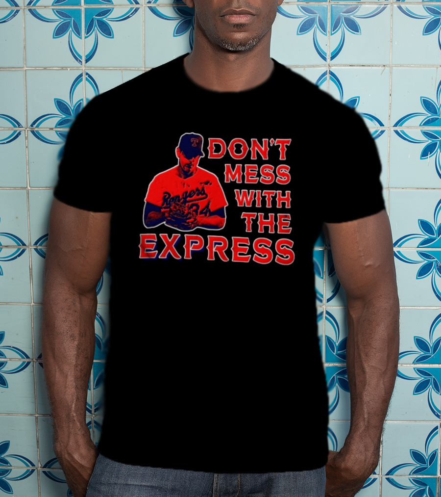 Nolan Ryan Texas Rangers Don't Mess With The Express Baseball Legend T-Shirt