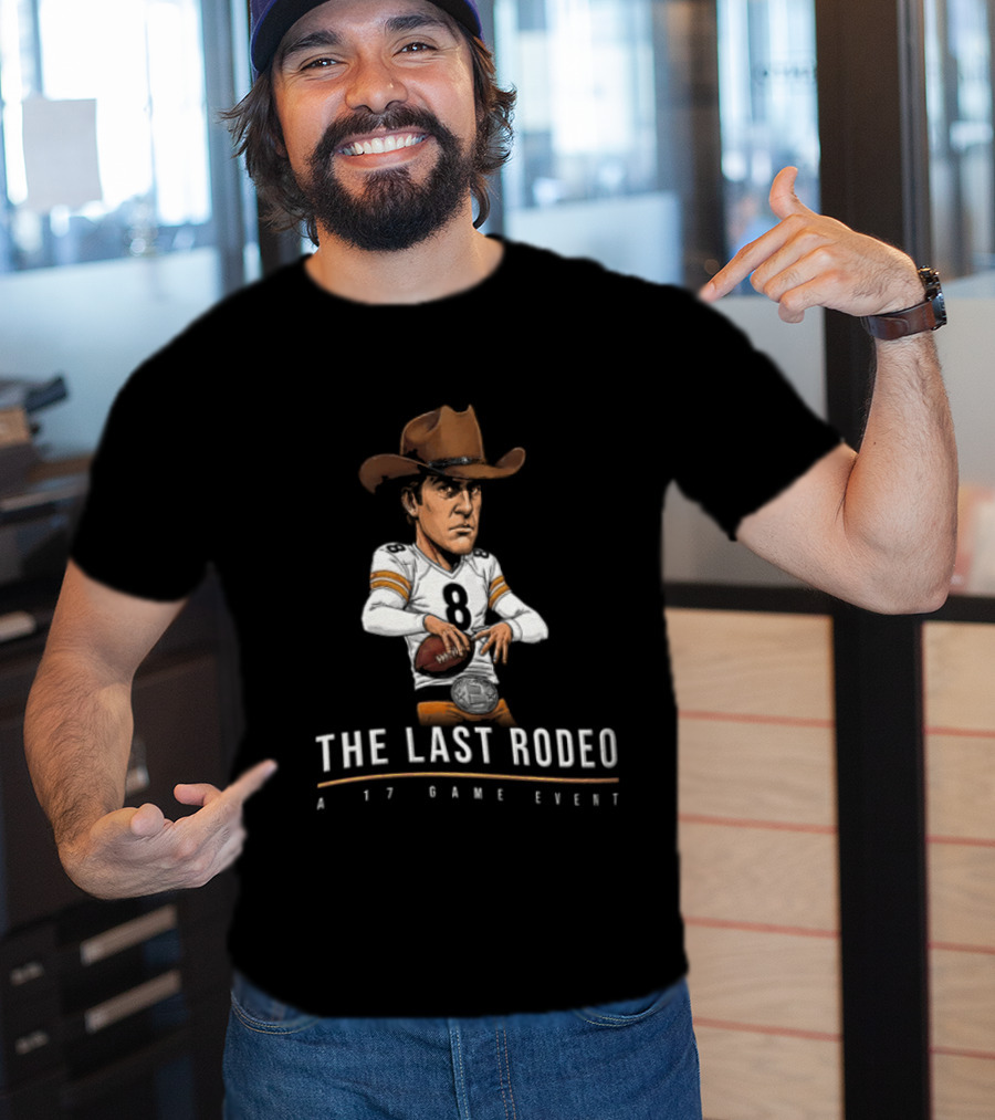 The Last Rodeo 17 Game Event Football Player With Cowboy Hat T-Shirt