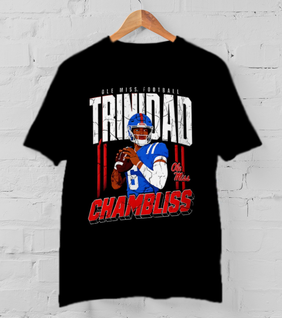 Ole Miss Football Trinidad Chambliss Rebels Player T-Shirt
