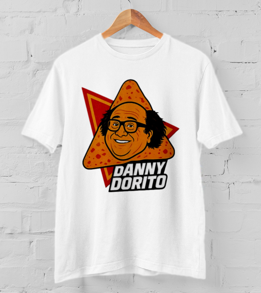 Danny Dorito Crunchy Snack Pun With Iconic Triangular Chip T-Shirt