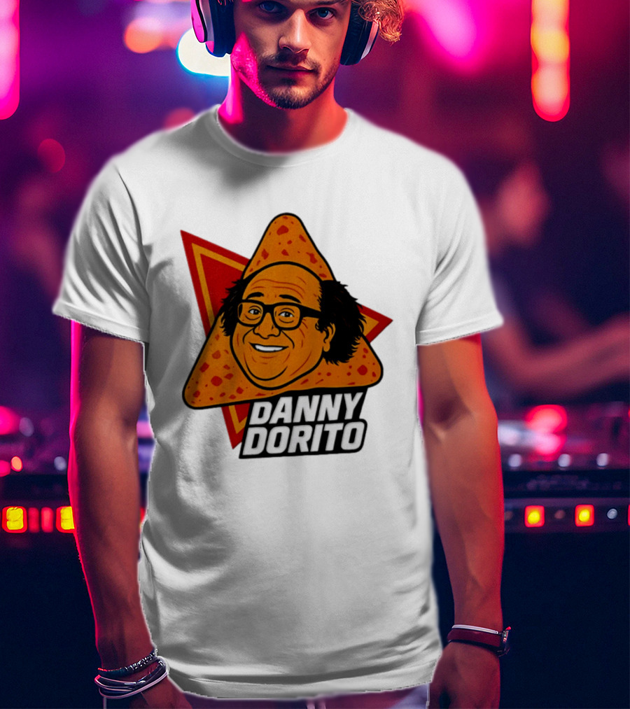 Danny Dorito Crunchy Snack Pun With Iconic Triangular Chip T-Shirt