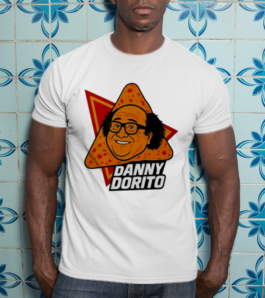 Danny Dorito Crunchy Snack Pun With Iconic Triangular Chip T-Shirt
