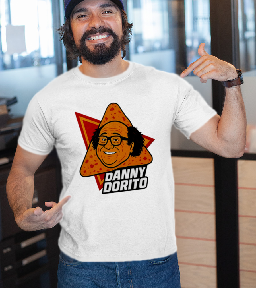Danny Dorito Crunchy Snack Pun With Iconic Triangular Chip T-Shirt