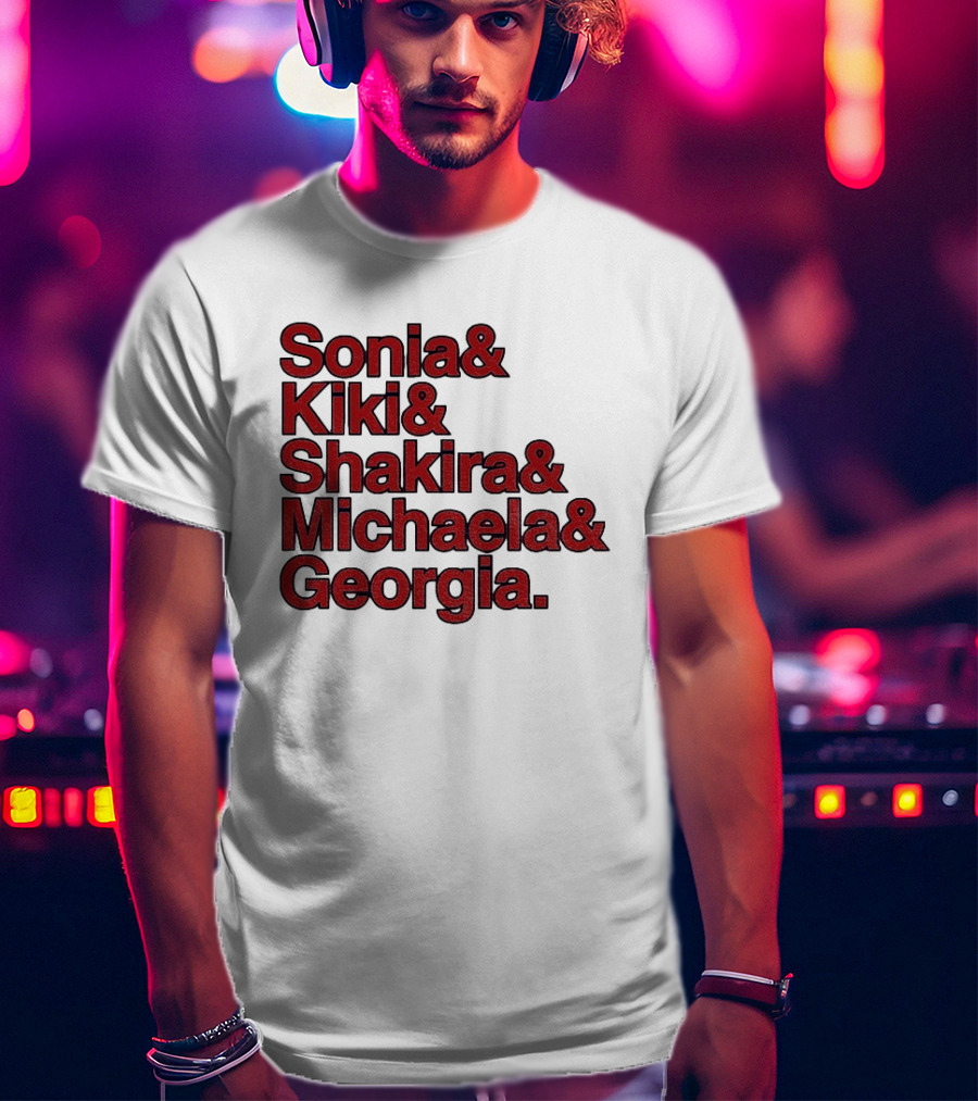 Washington Women's Basketball Sonia Kiki Shakira Michaela Georgia 2026 WNBA Ampersand Stars T-Shirt