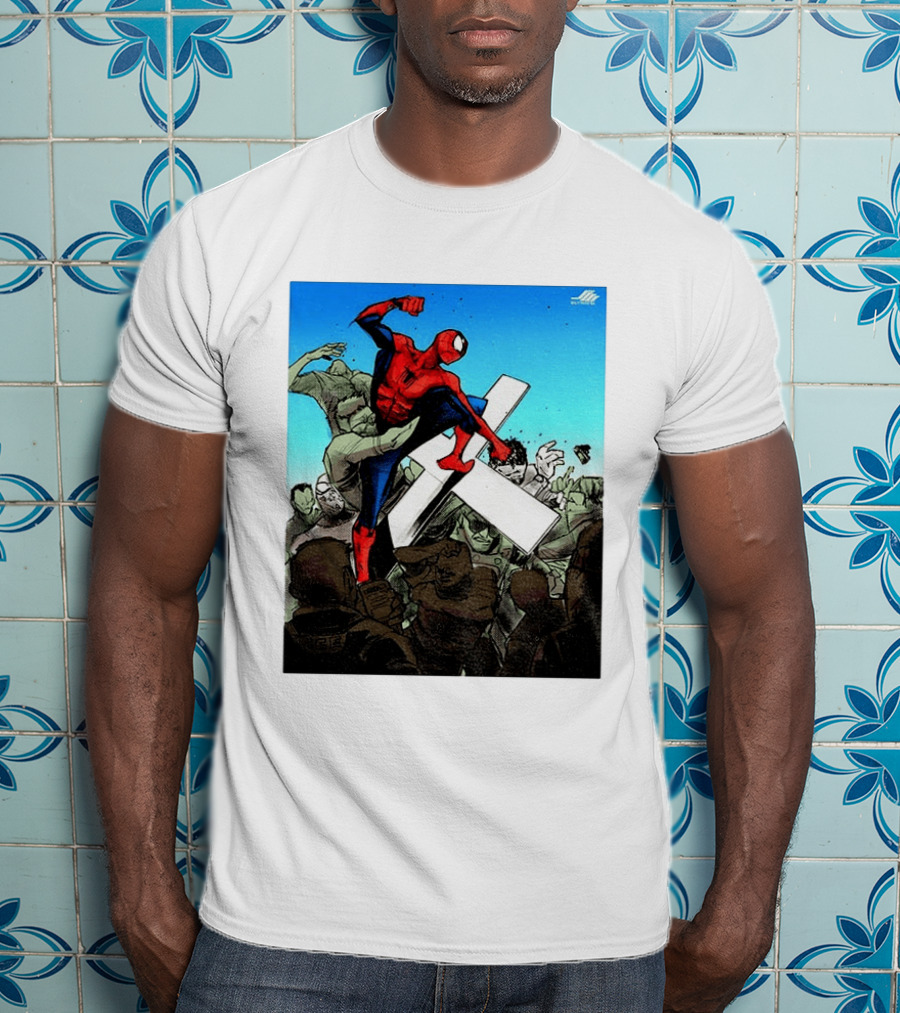 Never Give Up Spider Man Punch Nazis Minnesota Police T-Shirt