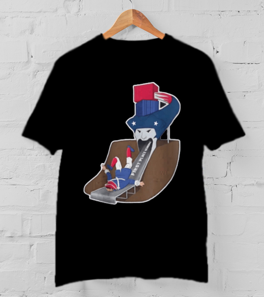 First Place Schedule Patriot Slide Humorous Football Fan Gear T-Shirt