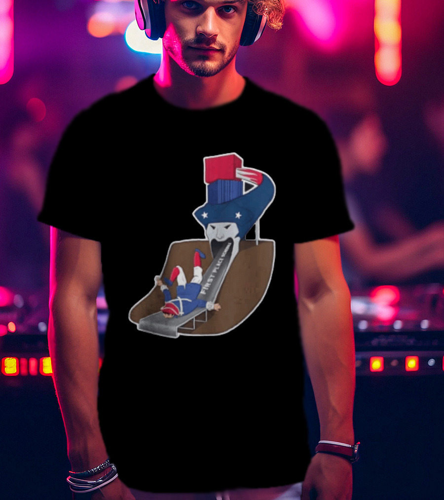 First Place Schedule Patriot Slide Humorous Football Fan Gear T-Shirt