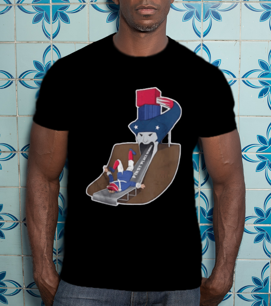 First Place Schedule Patriot Slide Humorous Football Fan Gear T-Shirt