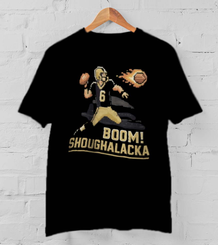 Boom Shoughalacka Football Player Action Burst T-Shirt