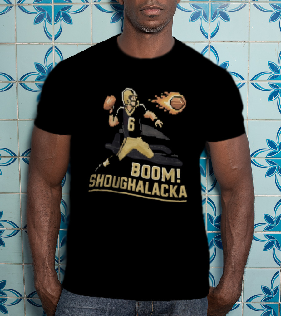 Boom Shoughalacka Football Player Action Burst T-Shirt