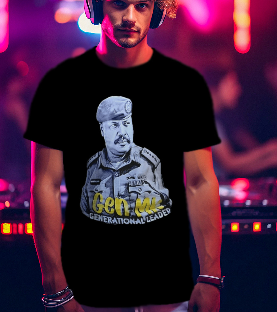 Gen MK Generational Leader Military Officer Beret Uniform T-Shirt