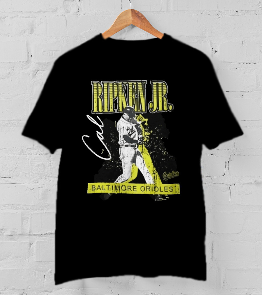 Cal Ripken Jr. Baltimore Orioles Mitchell And Ness Vintage Sports T-Shirt