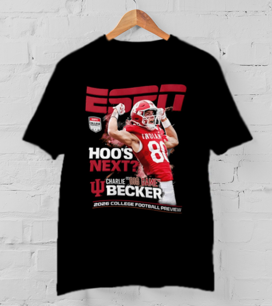 ESPN The Magazine Charlie Becker Indiana Hoosiers 2026 College Football Preview T-Shirt