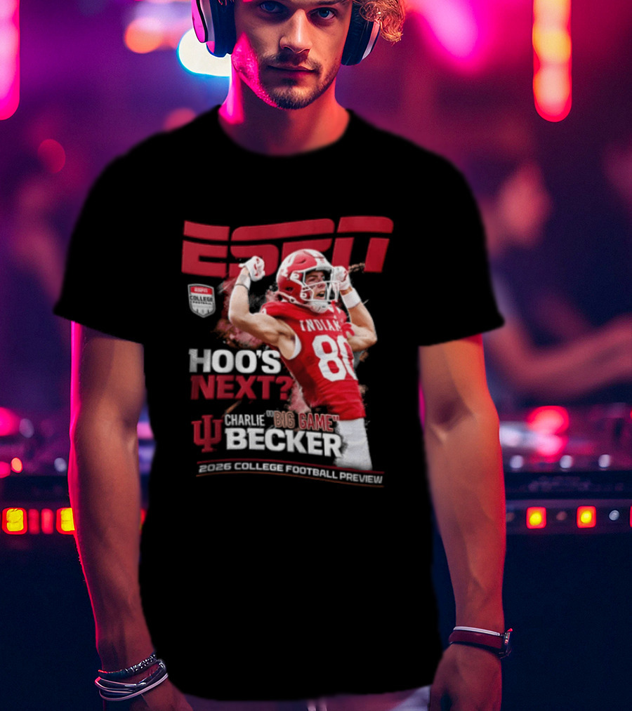 ESPN The Magazine Charlie Becker Indiana Hoosiers 2026 College Football Preview T-Shirt