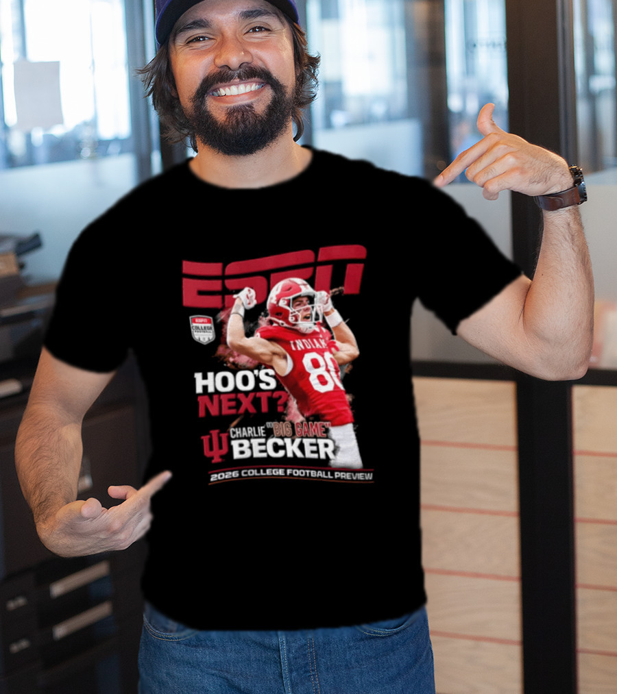 ESPN The Magazine Charlie Becker Indiana Hoosiers 2026 College Football Preview T-Shirt