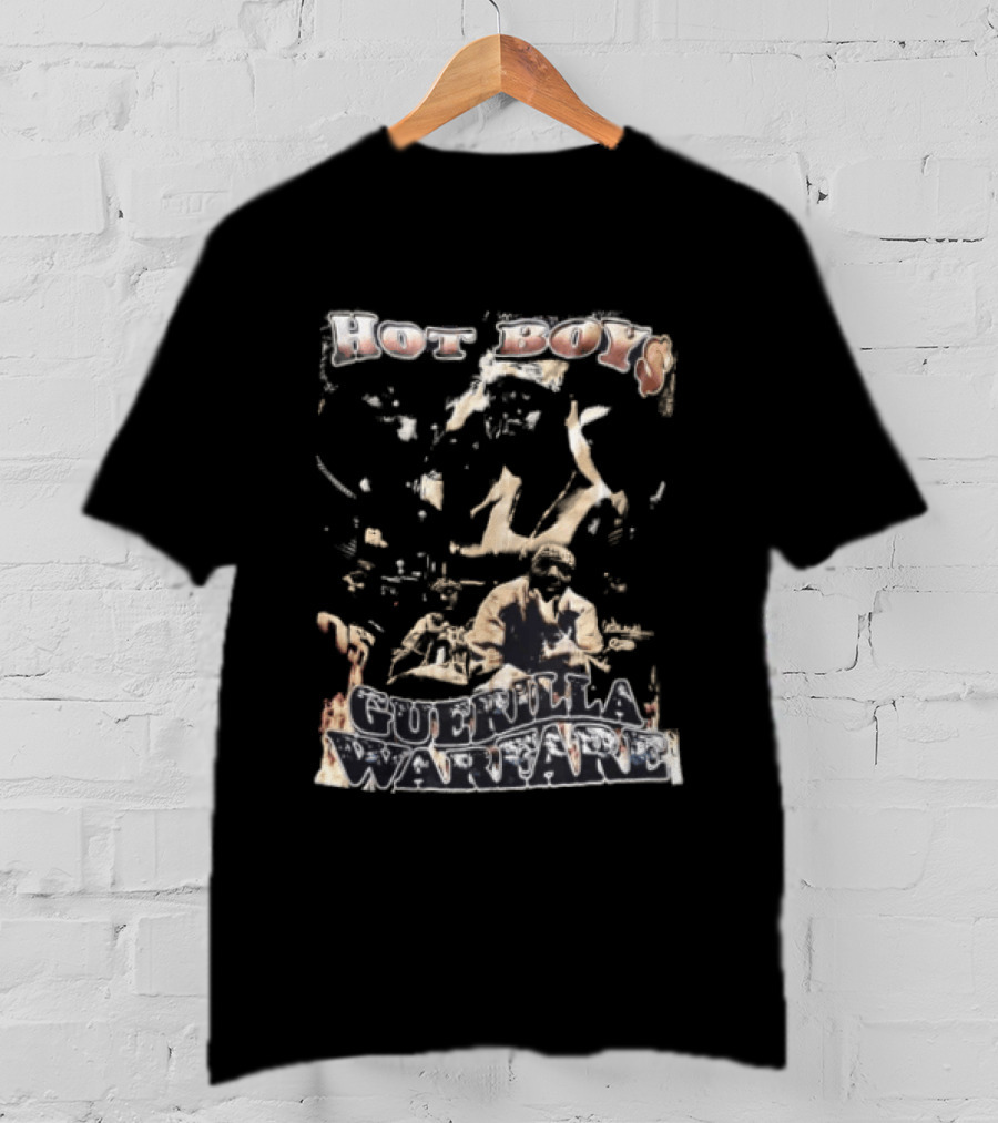 Hot Boys Guerilla Warfare Hip Hop Group Music Nostalgia 90s Album Cover T-Shirt