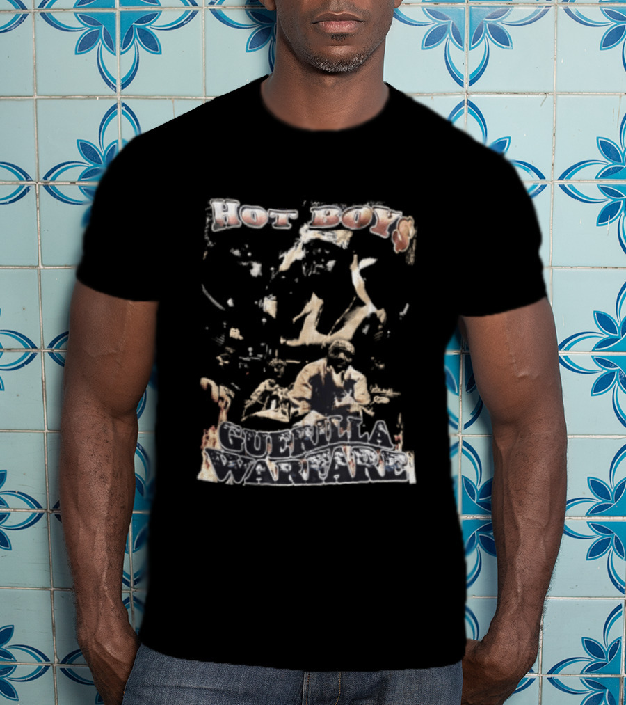 Hot Boys Guerilla Warfare Hip Hop Group Music Nostalgia 90s Album Cover T-Shirt
