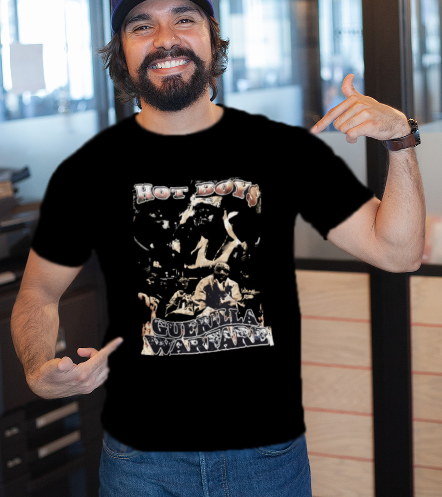 Hot Boys Guerilla Warfare Hip Hop Group Music Nostalgia 90s Album Cover T-Shirt