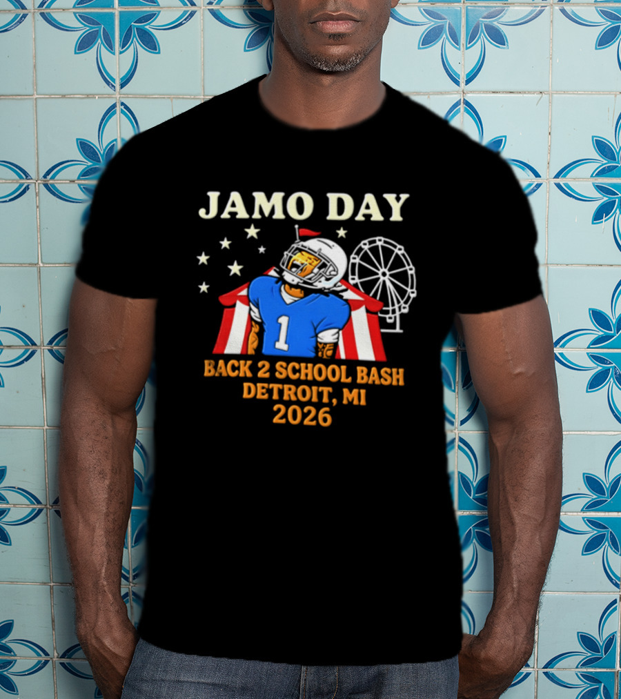 Jamo Day Back 2 School Bash Detroit MI 2026 Football Carnival Event T-Shirt
