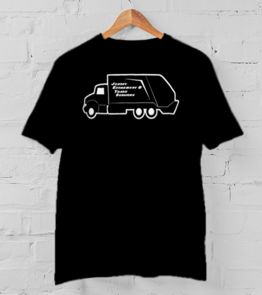 Jersey Excrement Trash Services Garbage Truck T-Shirt