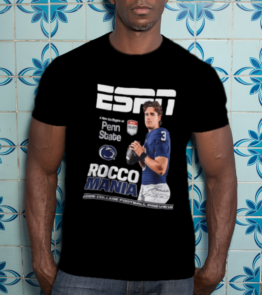 ESPN Exclusive Rocco Mania Penn State College Football Preview 2026 T-Shirt