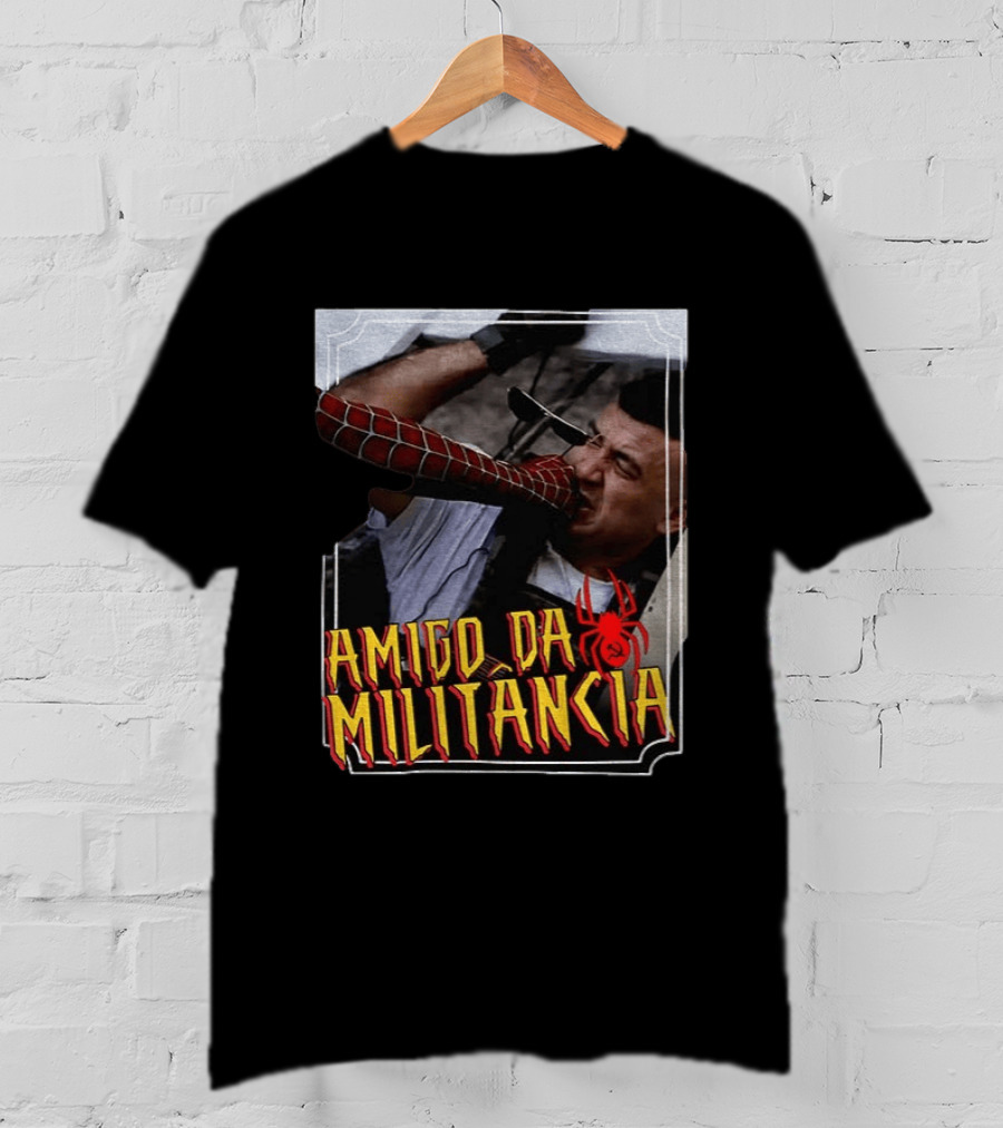 Amigo Da Militância Spider Man Punching T-Shirt