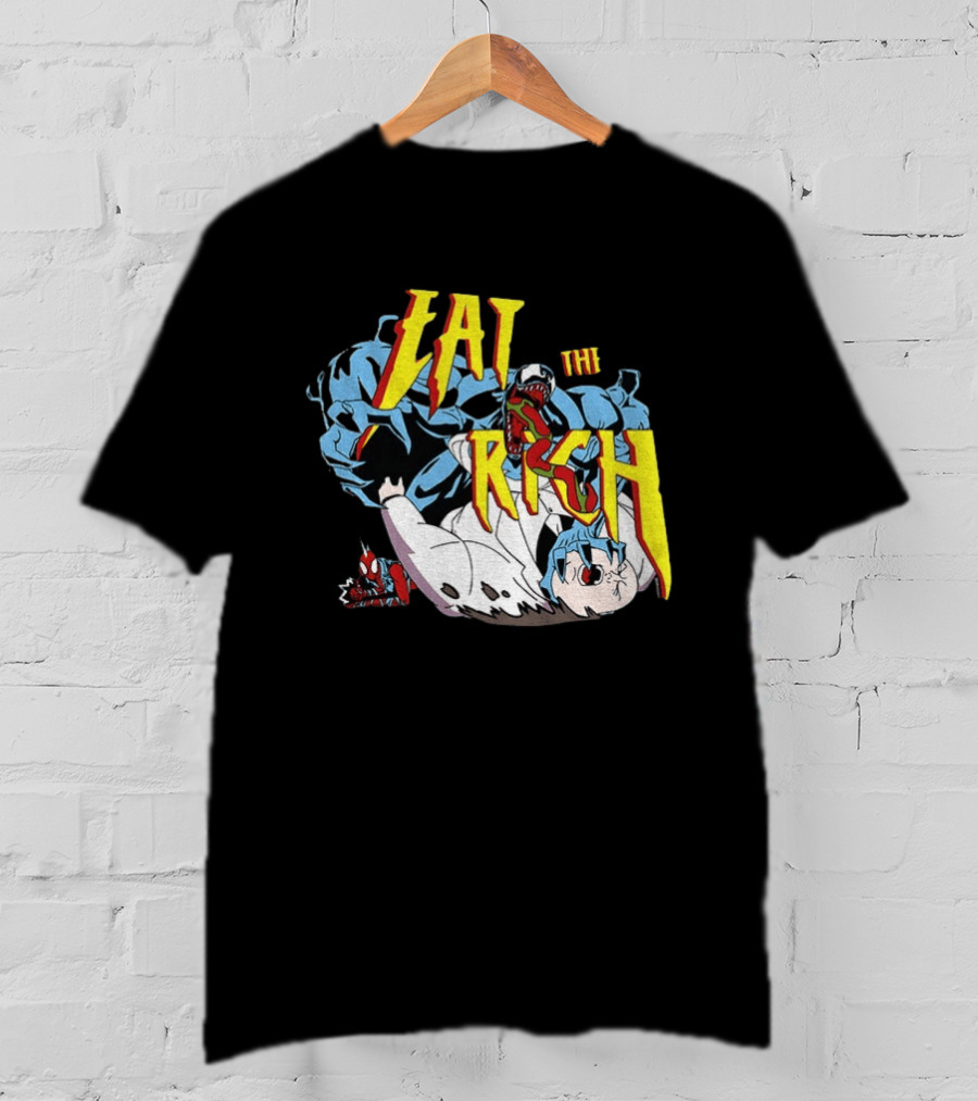 Venom Spider Man Eat The Rich Wilson Fisk Punch Nazi Police Marvel T-Shirt