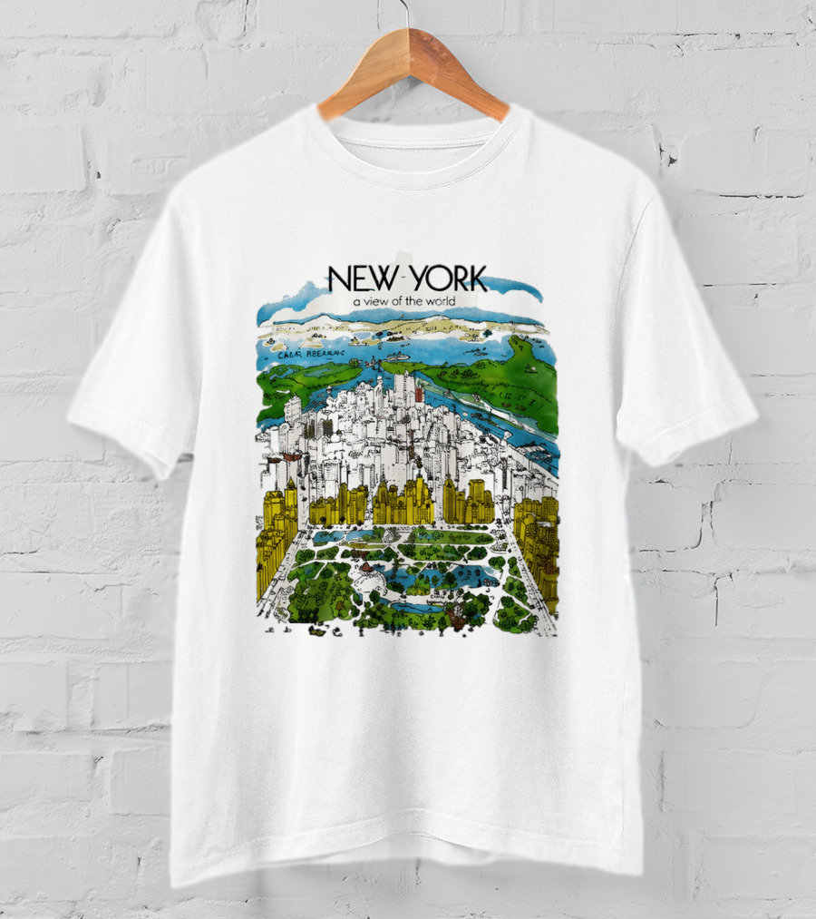 New York A View Of The World Carla Safernac T-Shirt