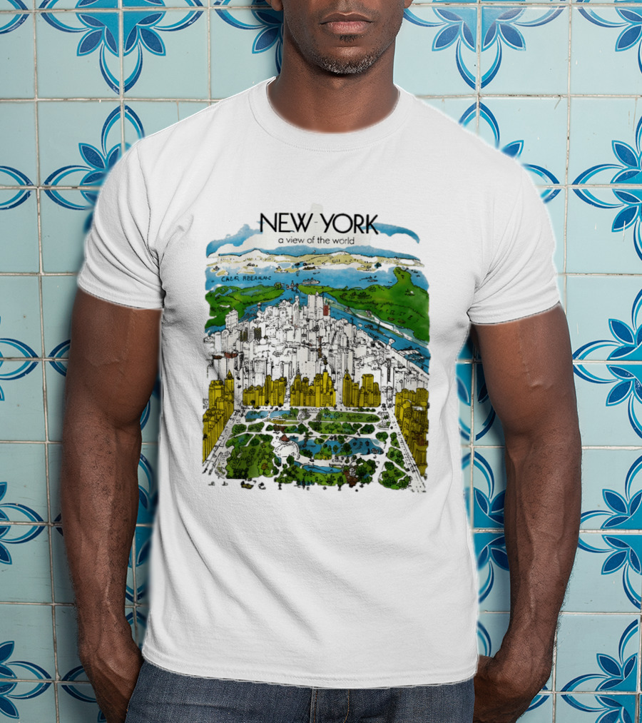 New York A View Of The World Carla Safernac T-Shirt