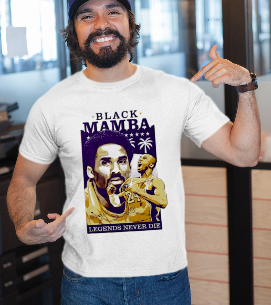 Kobe Bryant Black Mamba Legends Never Die Los Angeles Lakers 24 NBA Basketball T-Shirt