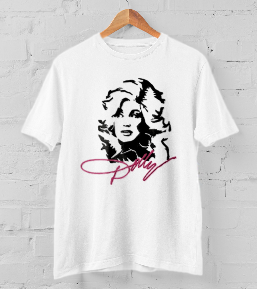 Dolly Parton Iconic Pink Signature T-Shirt