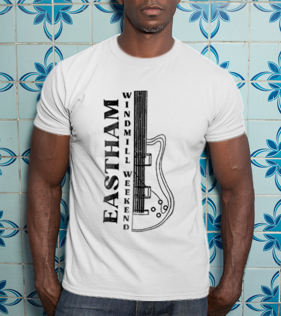 Eastham Windmill Weekend Distressed Electric Guitar Body T-Shirt