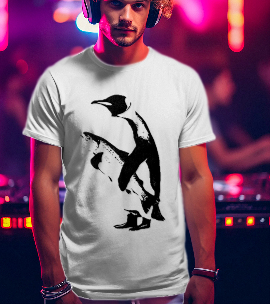 Penguin Holding A Fish T-Shirt