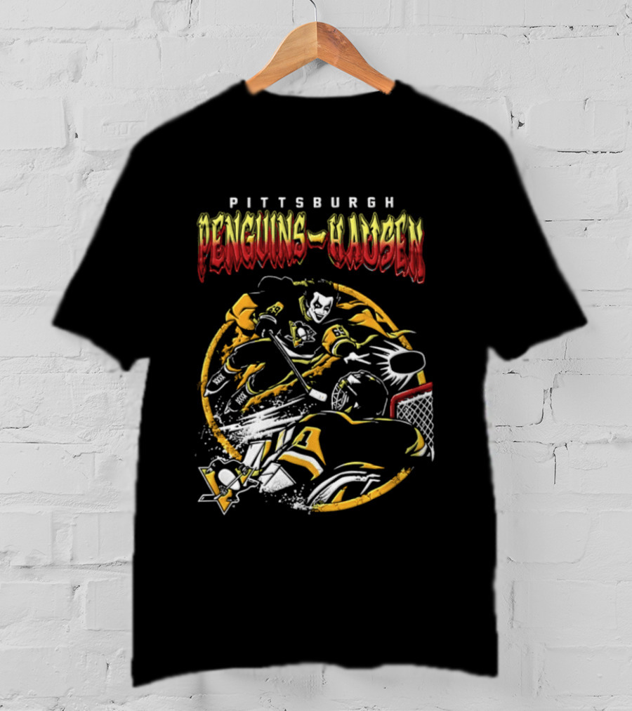 Pittsburgh Penguins Danhausen WWE Friday Night Hockey Crossover 2026 T-Shirt