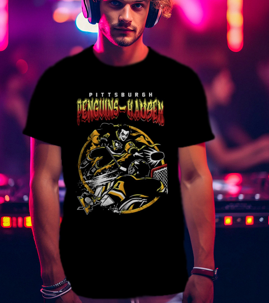 Pittsburgh Penguins Danhausen WWE Friday Night Hockey Crossover 2026 T-Shirt