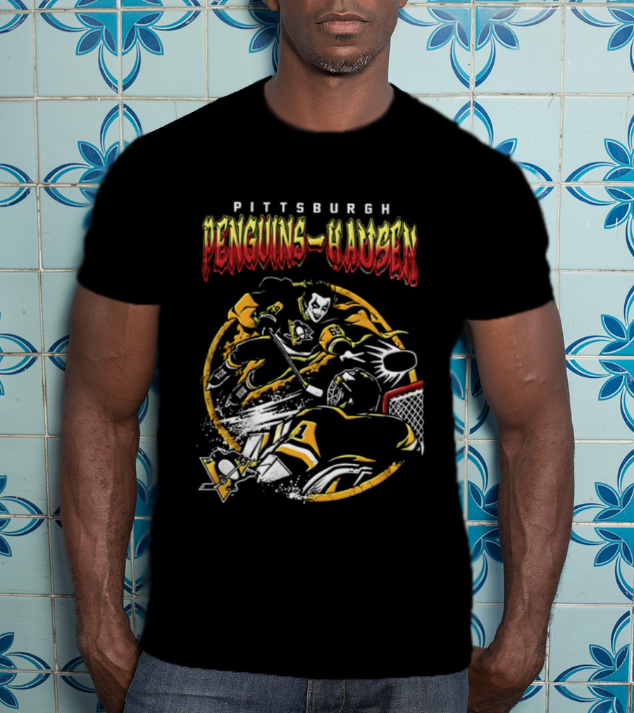 Pittsburgh Penguins Danhausen WWE Friday Night Hockey Crossover 2026 T-Shirt