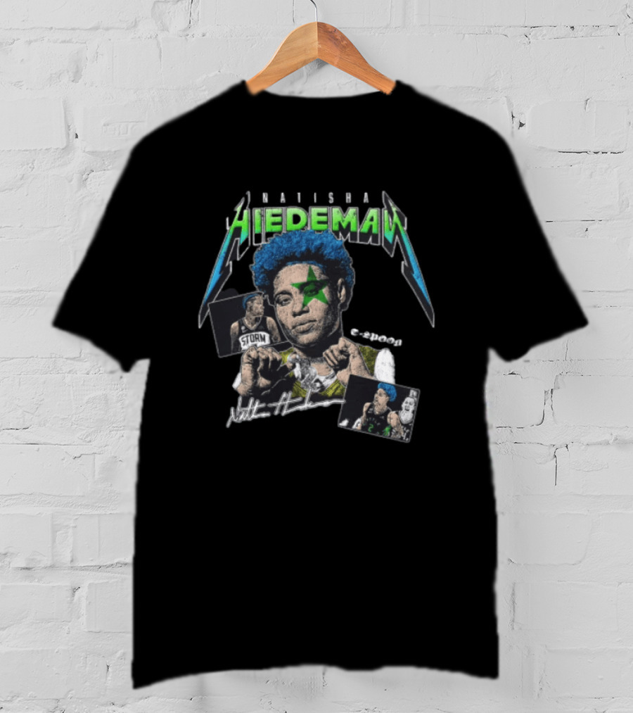 Natisha Hiedeman Seattle Storm WNBA Spoon Crypt Court Starburst T-Shirt