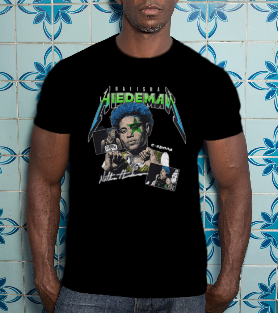 Natisha Hiedeman Seattle Storm WNBA Spoon Crypt Court Starburst T-Shirt
