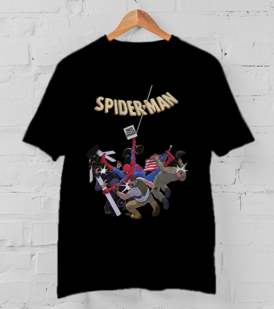 Smash White Supremacy Spider Man Action Against Hate T-Shirt